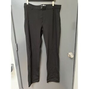 Betabrand Dress Yoga Pants Black Straight Leg Stretch Size XL Long
